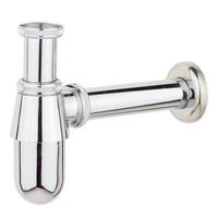 Siphon in Chromfarben - Chromfarben, Kunststoff/Metall (6,5/18,5/26cm) - Schütte