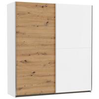 Omara Z Drsnimi Vrati Mars -Top- - bela/barve aluminija, Konvencionalno, kovina/leseni material (175/191/59cm) - Top ponudba