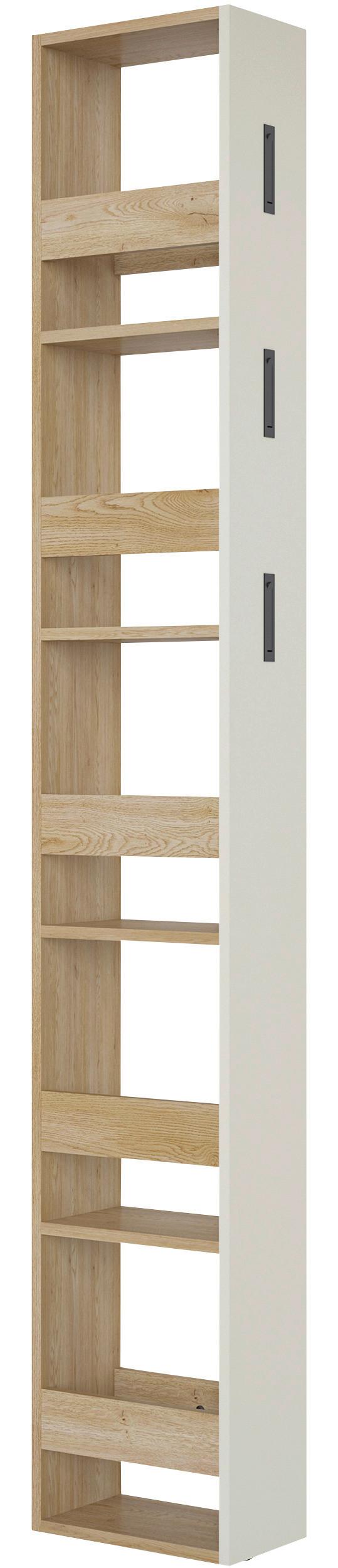 Dulap pentru hol SARINA - cașmir/culoare lemn stejar, Trend, material pe bază de lemn (18/201,5/32,2cm) - Modern Living
