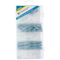 Dübel Szett Kinzo - fehér/szürke, műanyag