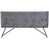 BANC CORA 2 -TOP- - noir/gris foncé, MODERN, métal/textile (160/90/65cm) - Mömax
