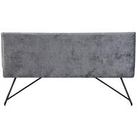 Banca CORA 2 - gri închis/negru, Modern, metal/textil (160/90/65cm) - Mömax