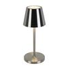 PORTABEL LAMPA MUSI - vit/nickelfärgad, Modern, metall/plast (12/30cm) - Mömax