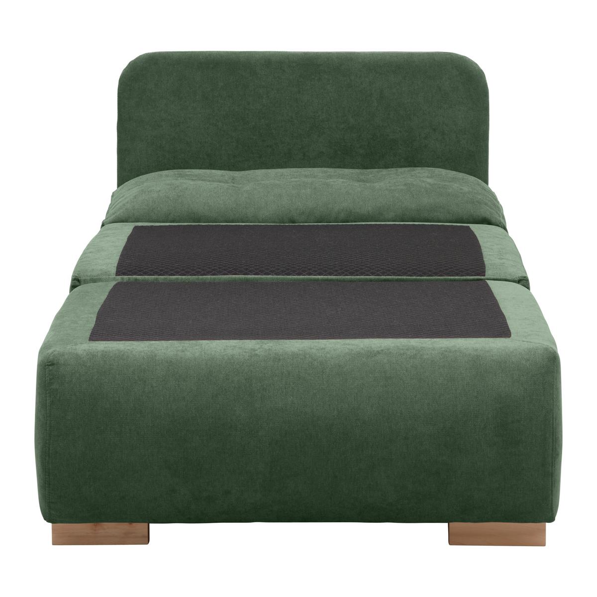 Fotelja Na Razvlačenje Modena - maslinasto zelena/prirodne boje, tekstil/plastika (89/88/90cm) - Modern Living