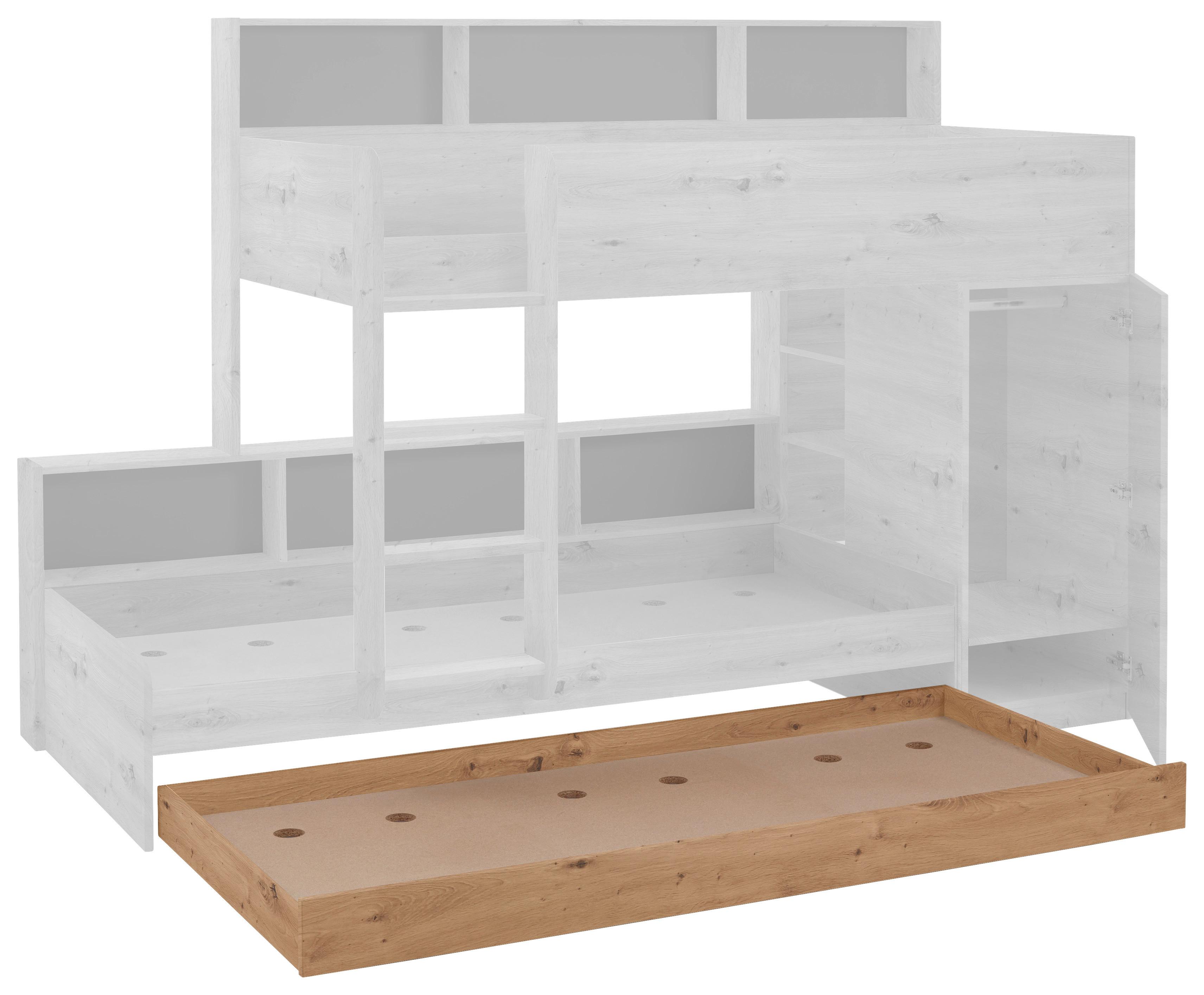 Ladica Za Dodatni Ležaj Sina - hrast Artisan, Moderno, drvni materijal (199,4/20,5/95,6cm) - Modern Living