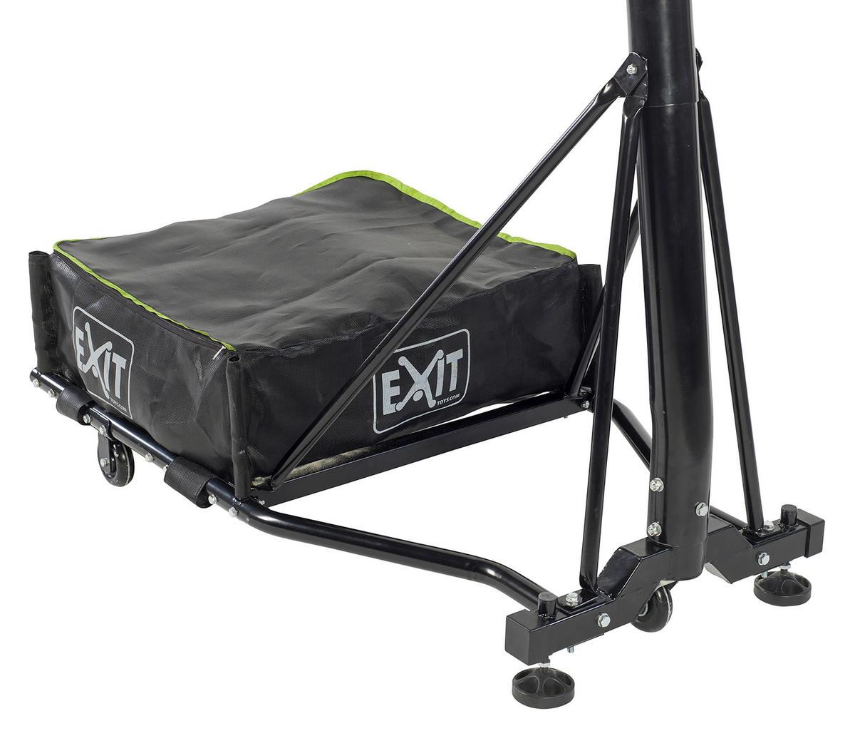 Košarkarsko Stojalo Exit Galaxy - črna/zelena, Konvencionalno, kovina/umetna masa (117/365/220cm) - EXIT Toys