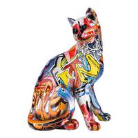 Dekokatze Street Art Multicolor - Multicolor, Basics, Kunststoff (21/29/16cm)