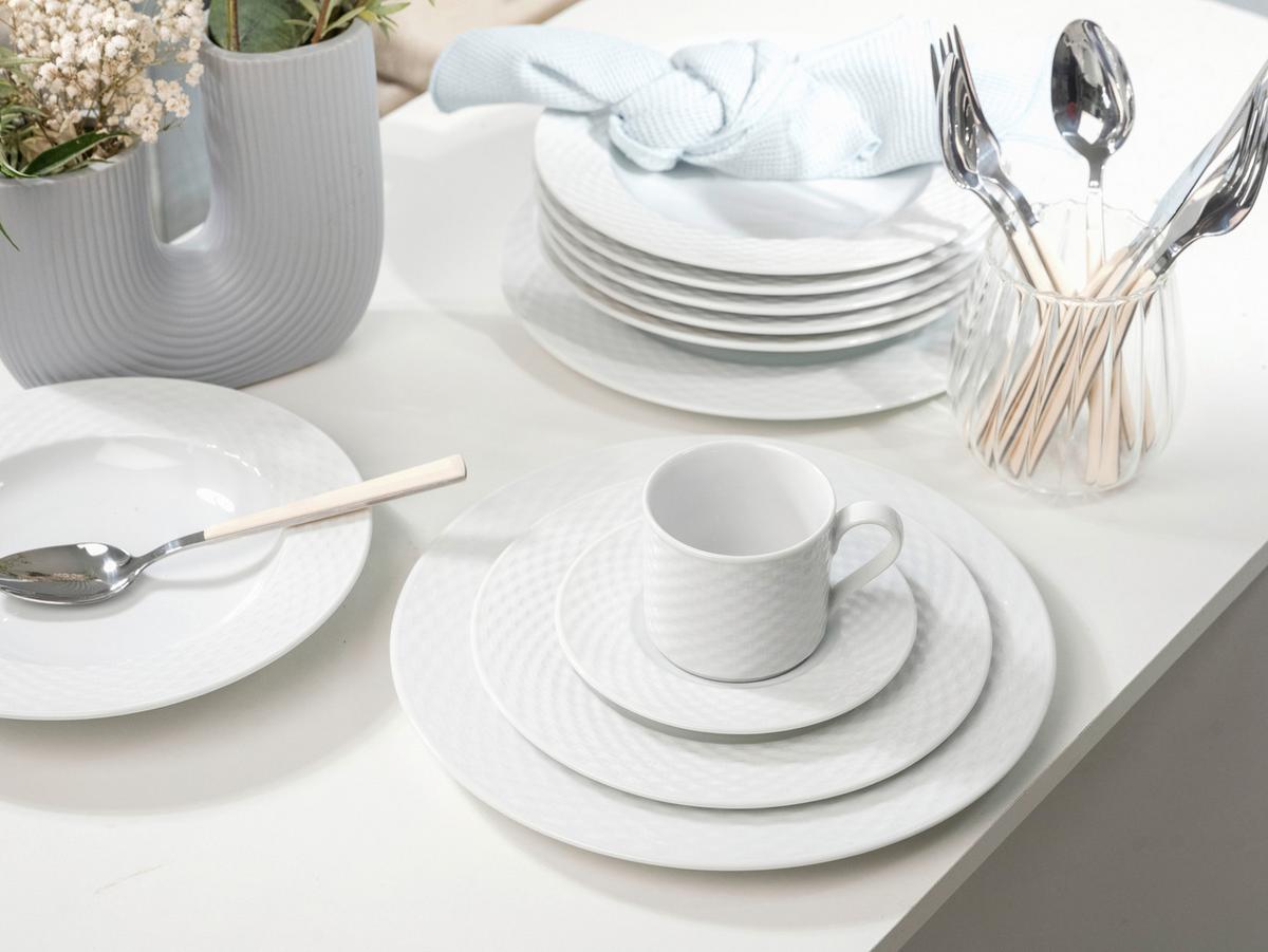 Kombinirani Servis Polo, 30-Delni - bela, Basics, keramika - Creatable