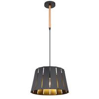 Hängeleuchte Luna Schwarz max. 40 Watt - Schwarz, Design, Metall (35/120cm) - Globo