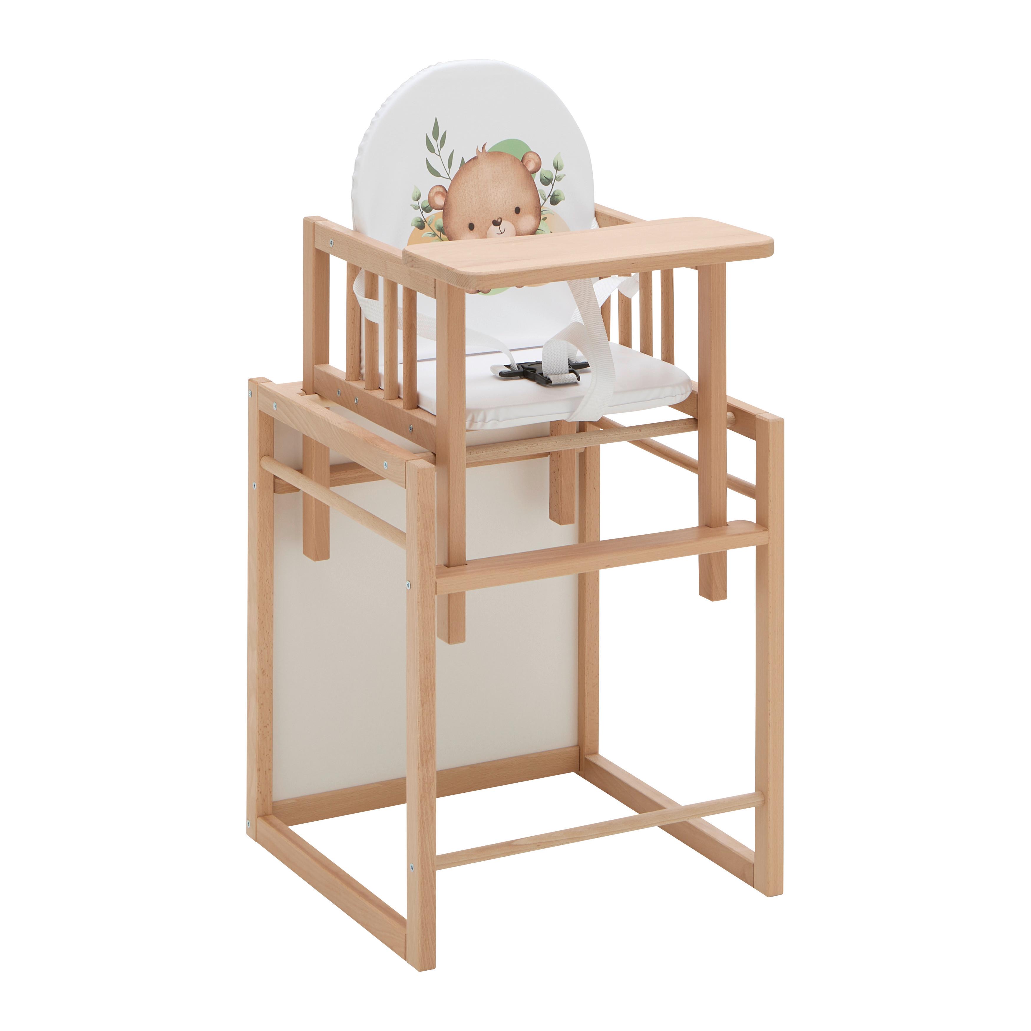 KOMBINERAD MATSTOL WIKI - NATUR - bokfärgad/naturfärgad, trä (46/93/46cm)