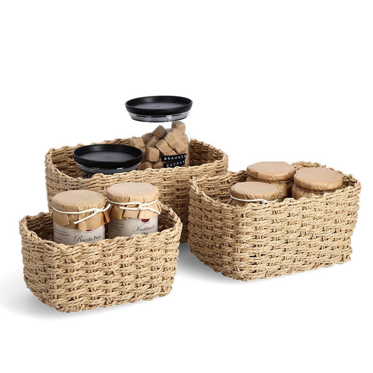 Korbset 3 Stk. Naturfarben - Naturfarben, Basics, Papier (24/18/13cm)