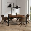 STOL MED ARMSTÖD TESS - brun/svart, Modern, metall/trä (65/87/64cm) - Bessagi Home