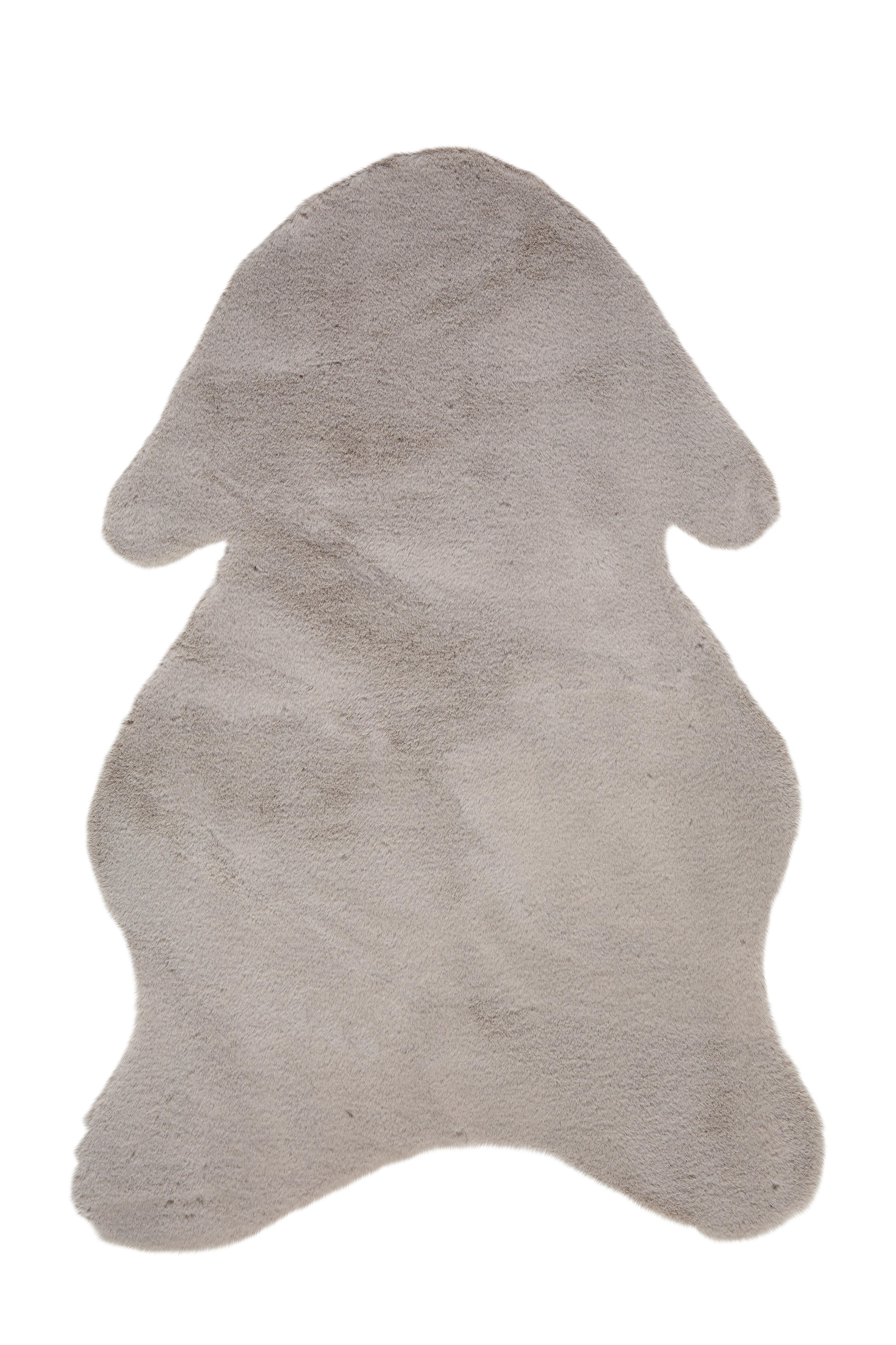 Kunstfell Marlene In Grau Ca. 90x60cm - Grau, Textil/Fell (90/60cm) - Modern Living