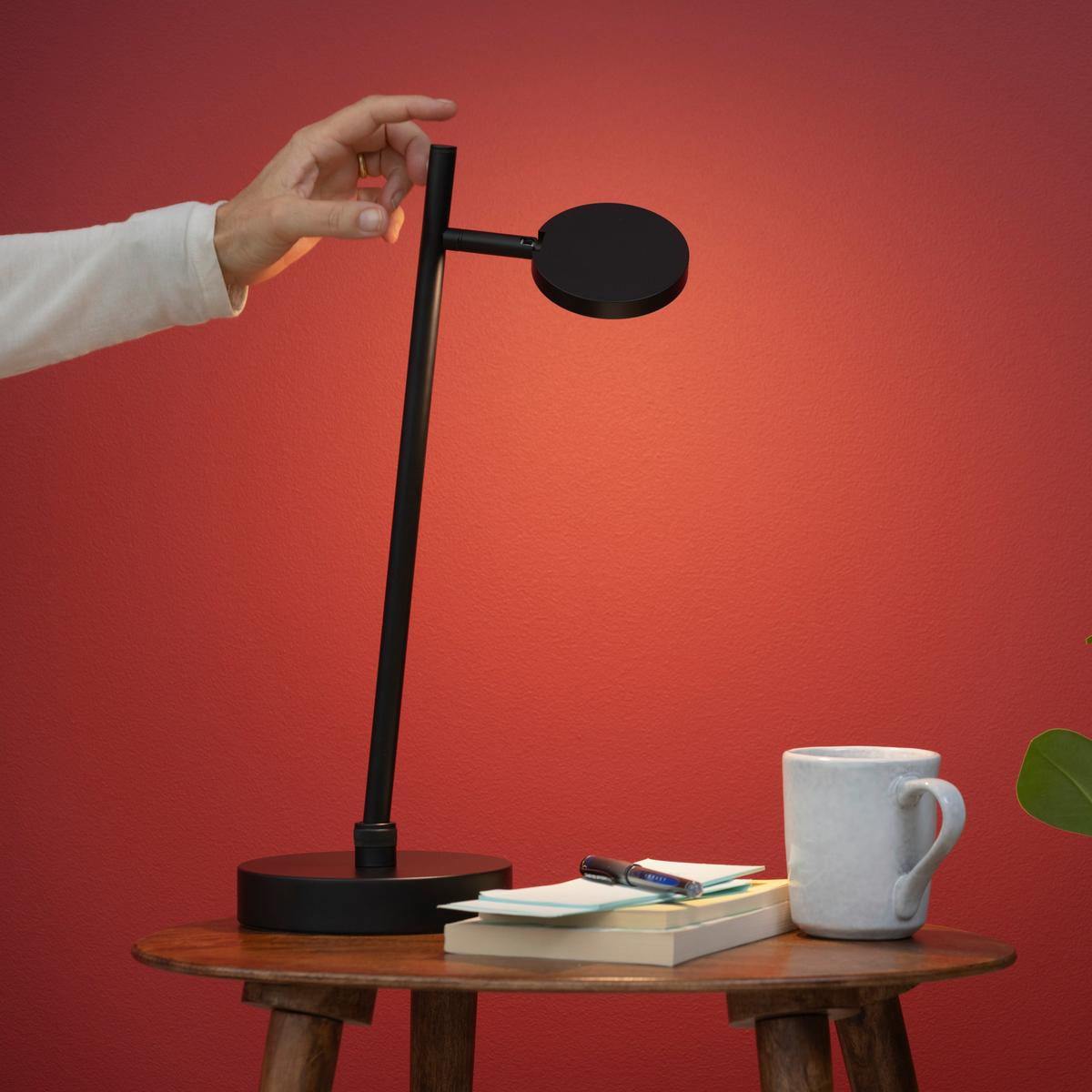 LAMPA STOŁOWA LED G60175/06 PESSO LED / TL - czarny, Konventionell, tworzywo sztuczne/metal (22,6/45/16cm) - Brilliant