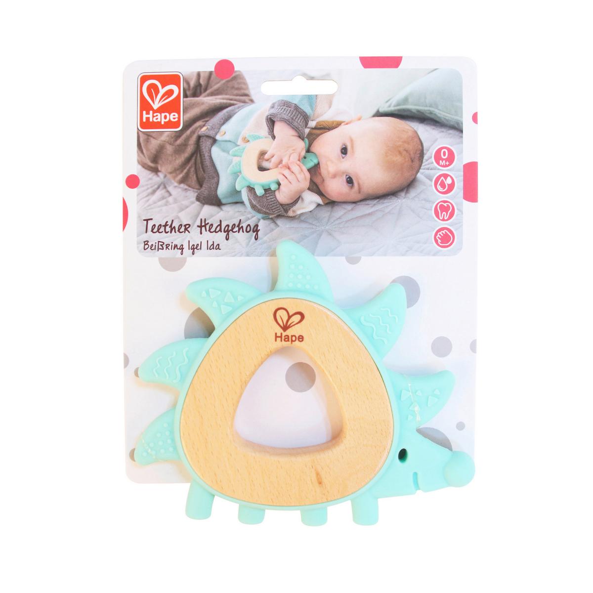Fogóka Hape - türkiz/bükkszínű, Basics, műanyag/fa (14,5/1,5/11,5cm) - Hape