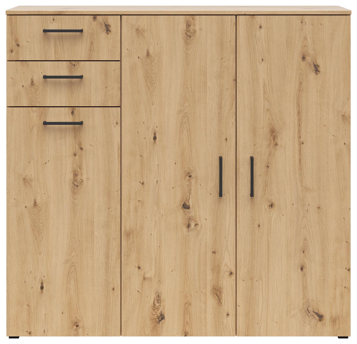 Komoda Multistauraum - črna/antracit, Moderno, umetna masa/leseni material (120/115/40cm)