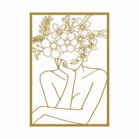 Wanddeko Gold ca. 30x43cm - Goldfarben, KONVENTIONELL, Metall (30/43cm) - Modern Living