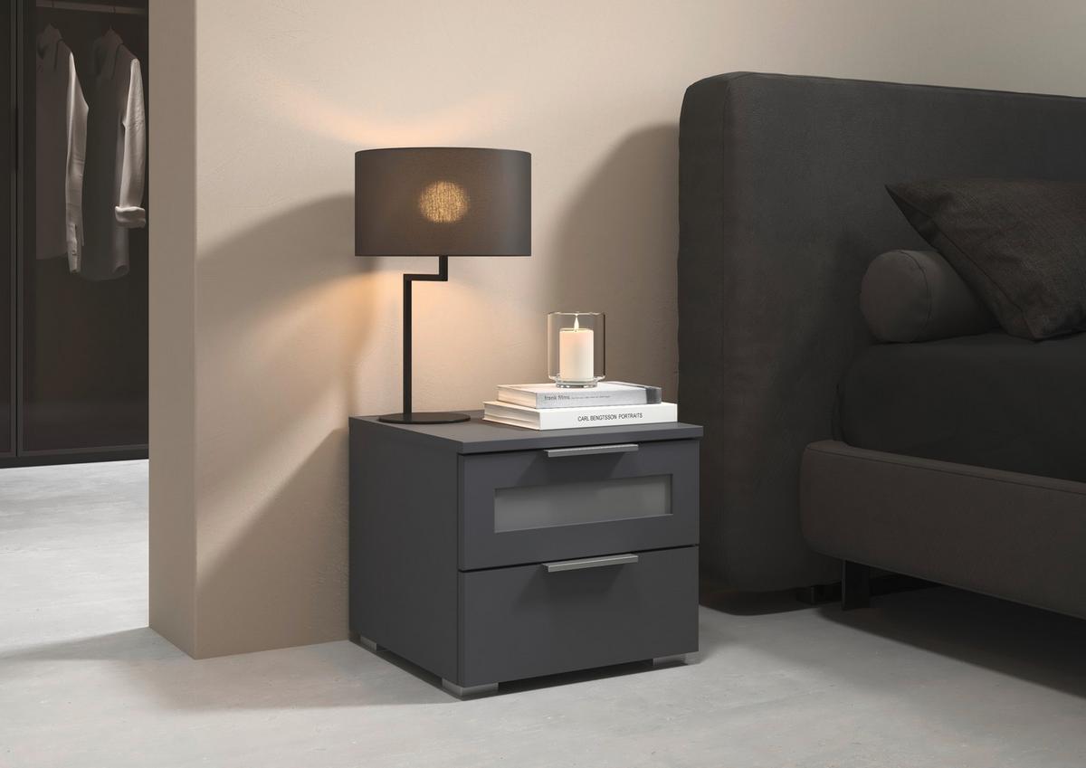 NOPTIERA MARS 2L-GR - alb/gri, Basics, material pe bază de lemn (40/36/40cm) - Modern Living
