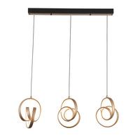 LED-Hängeleuchte Josem 1 max. 30 Watt - Schwarz/Cappuccino, Modern, Kunststoff/Metall (75/18/120cm) - Premium Living