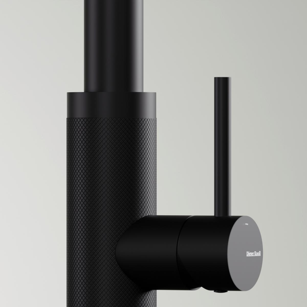 Küchenarmatur 100 1495 S Schwarz - Schwarz, Design, Metall (4,3/45,4/23cm) - Dieter Knoll