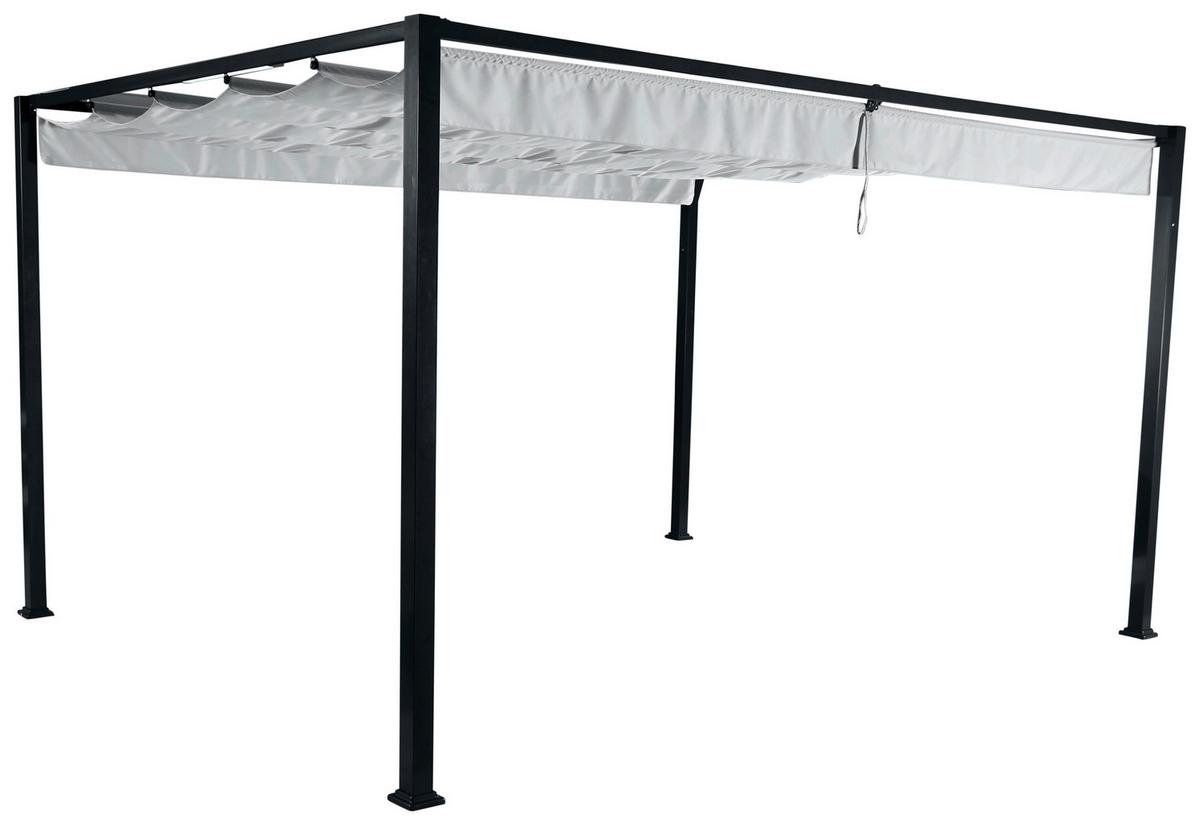 Pavillon Sky 400x300 cm wetterfest - Hellgrau, KONVENTIONELL, Textil (400/223/300cm) - Siena Garden