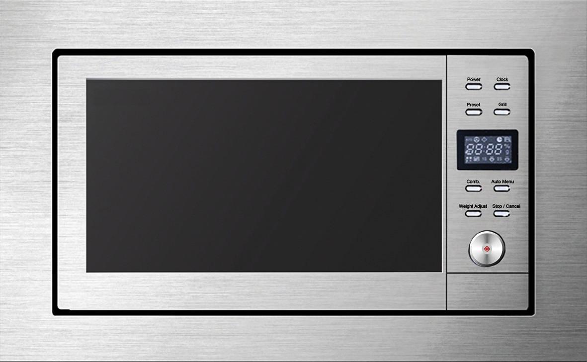 KUCHENKA MIKROFAL. DO ZABUDOWY 80200 - kolor stalowy, Basics, metal (59,5/39/32cm) - Mican