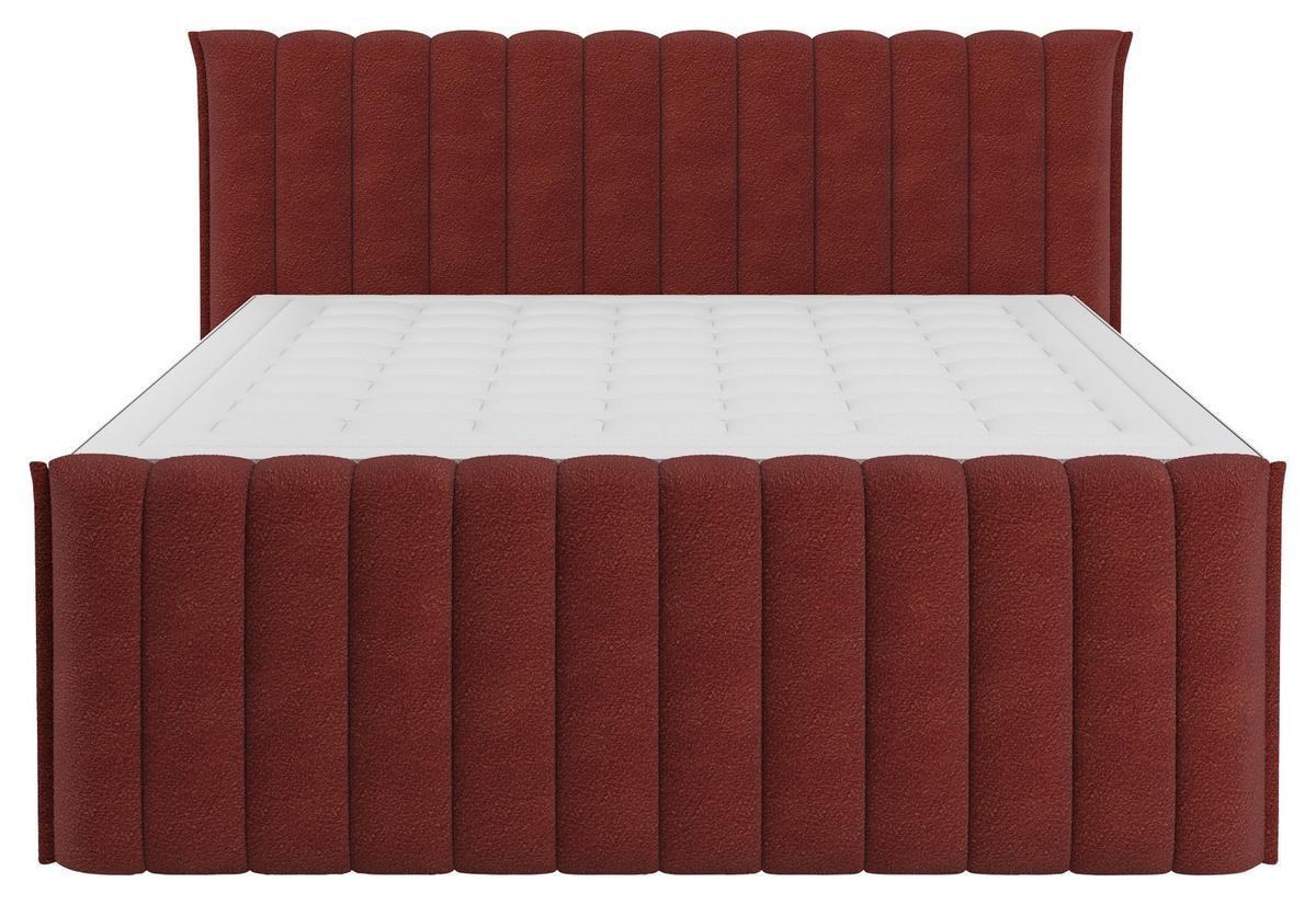 PAT BOXSPRING LINA - roșu, Konventionell, plastic/lemn (200/200cm) - Premium Living