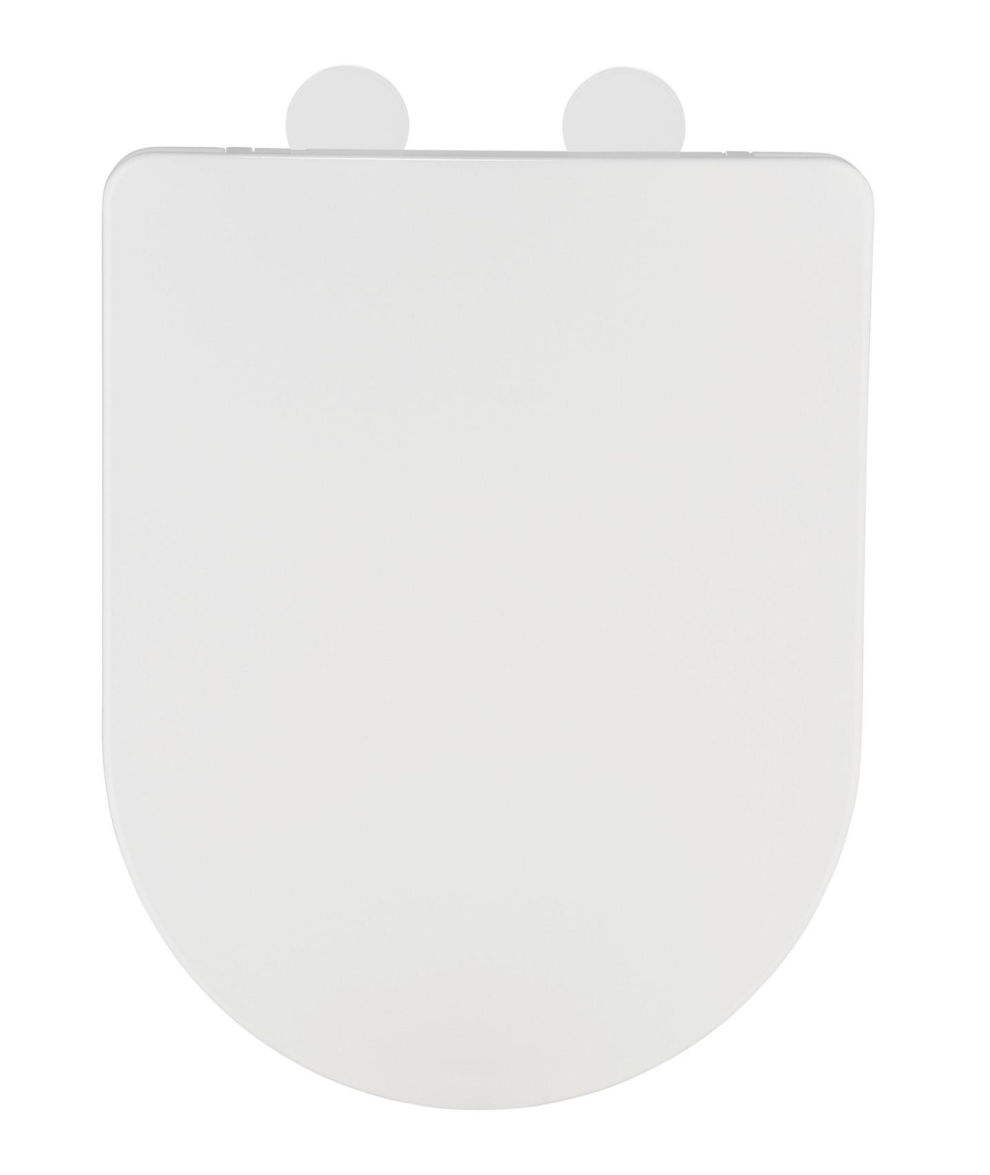 Capac WC Galati - alb, Modern, plastic/metal (36/46cm) - Wenko