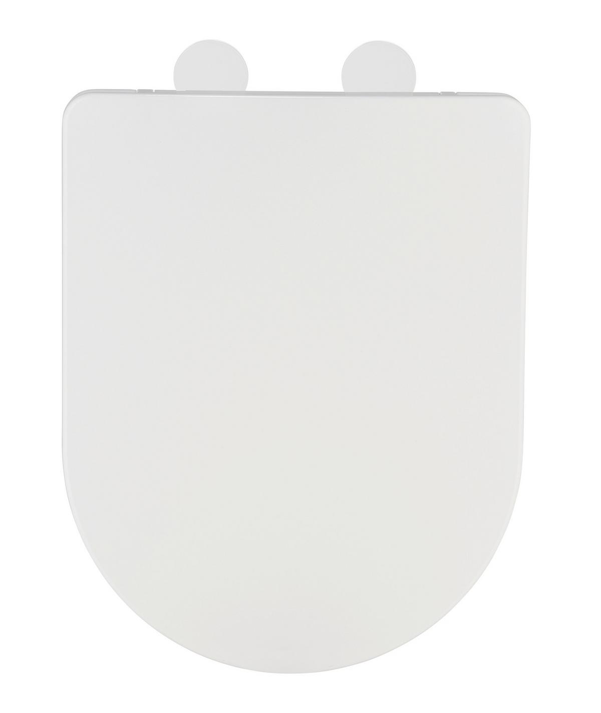 Capac WC Galati - alb, Modern, plastic/metal (36/46cm) - Wenko