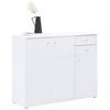 Komoda Tempra 2, Bela - bela/barve aluminija, Konvencionalno, umetna masa/leseni material (108,8/85,5/34,8cm) - Mömax
