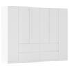 DULAP  USI ROTATIVE MAINZ - alb, Basics, material pe bază de lemn (271/210cm) - Modern Living