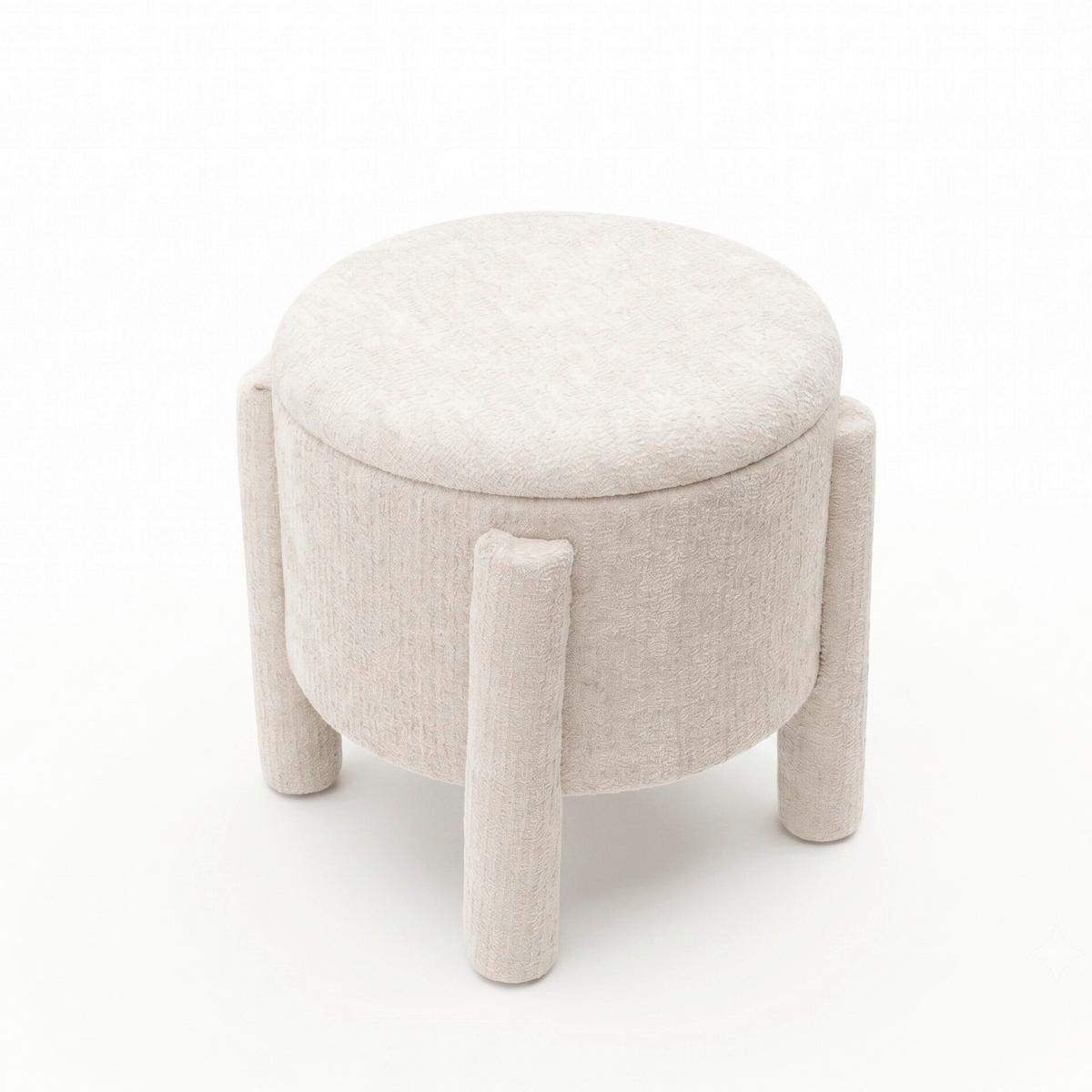 Ülőke Deho - bézs, Modern, textil/fa (40/38cm)
