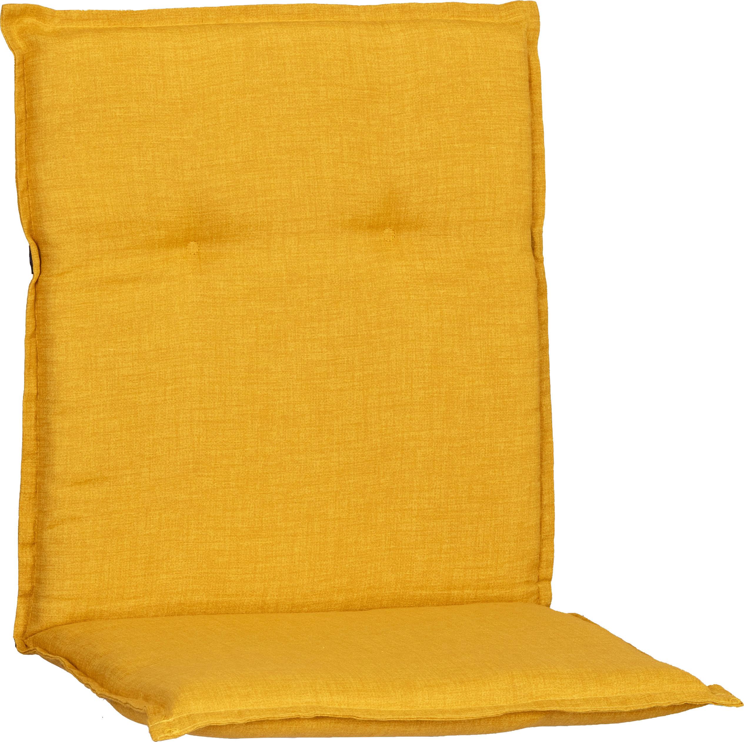 Sesselauflage Genf 1 Senfgelb ca. 100x48x5cm - Senfgelb, Basics, Textil (100/48/5cm) - Mömax