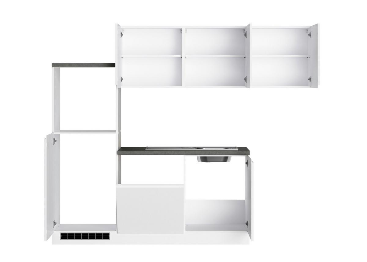 Eckküche Monza ohne Geräte Eckküche Monza ohne Geräte - Weiß Hochglanz/Weiß, LIFESTYLE, Holzwerkstoff (240/240cm) - Held