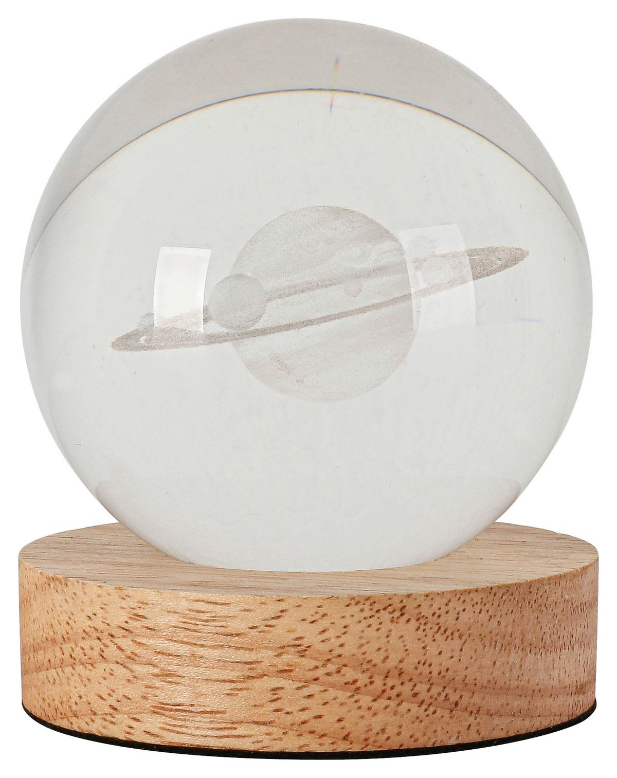 Led Díszlámpa Moni - natúr színű/áttetsző, Romantik / Landhaus, műanyag/faalapú anyag (8/9,5cm) - Mömax