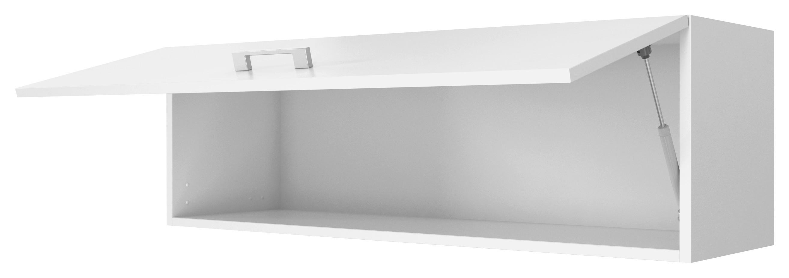 Kuhinjska Zgornja Omarica Lucca, Bela - bela/barve aluminija, Konvencionalno, umetna masa/leseni material (100/32/32cm) - FlexWell