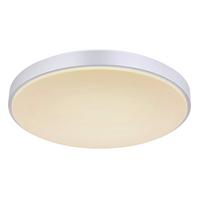 Stropna Led-svetilka Sonny, S Sijalko - srebrne barve/bela, Basics, kovina/umetna masa (41/6cm) - Globo