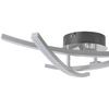 LED-TAKLAMPA KRISTINA - kromfärg/silver, Modern, metall/plast (56/56/11cm) - Mömax