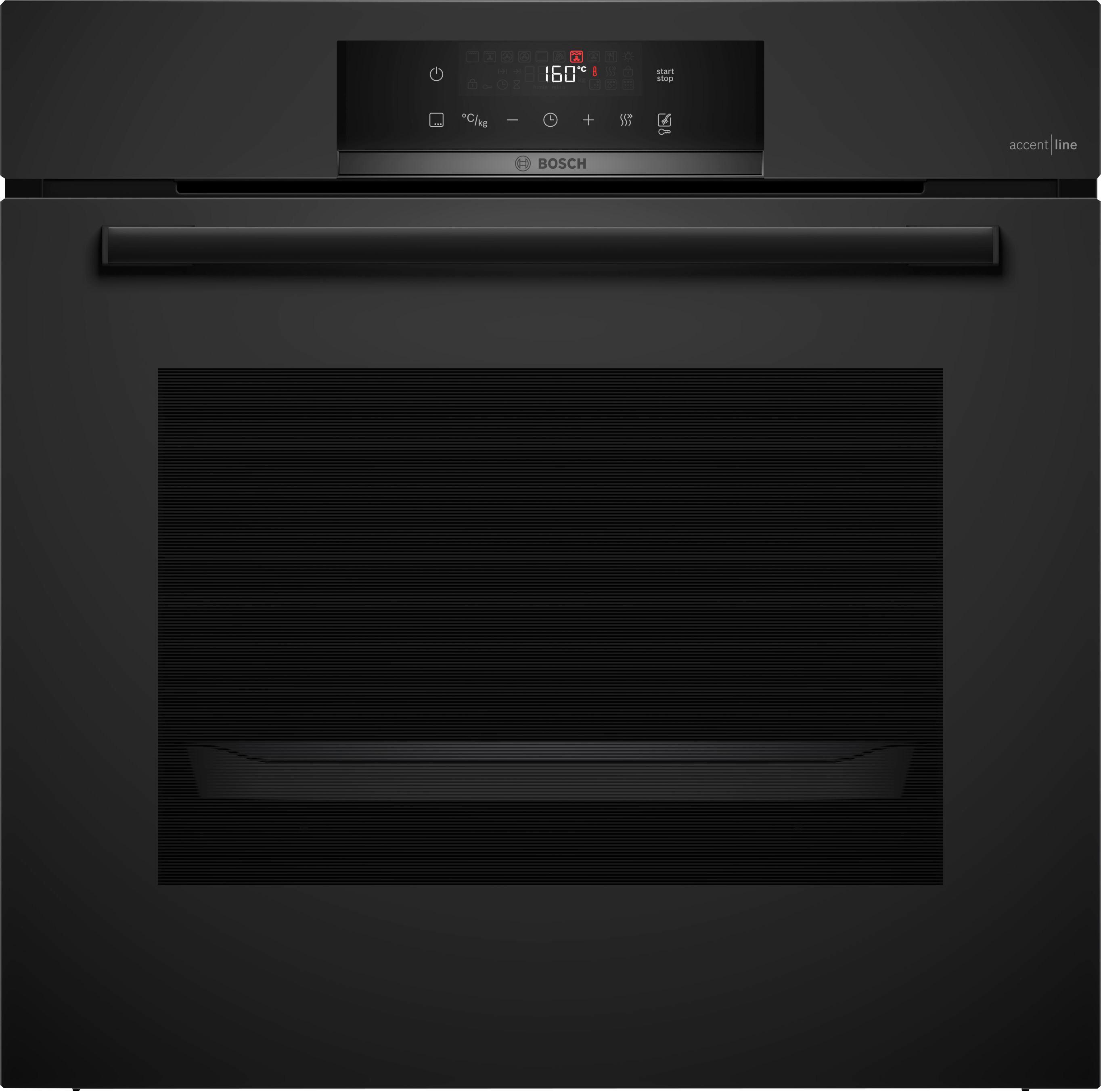 Einbaubackofen HBA4720M3 Schwarz - Schwarz, Metall (59,4/59,5/54,8cm) - Bosch