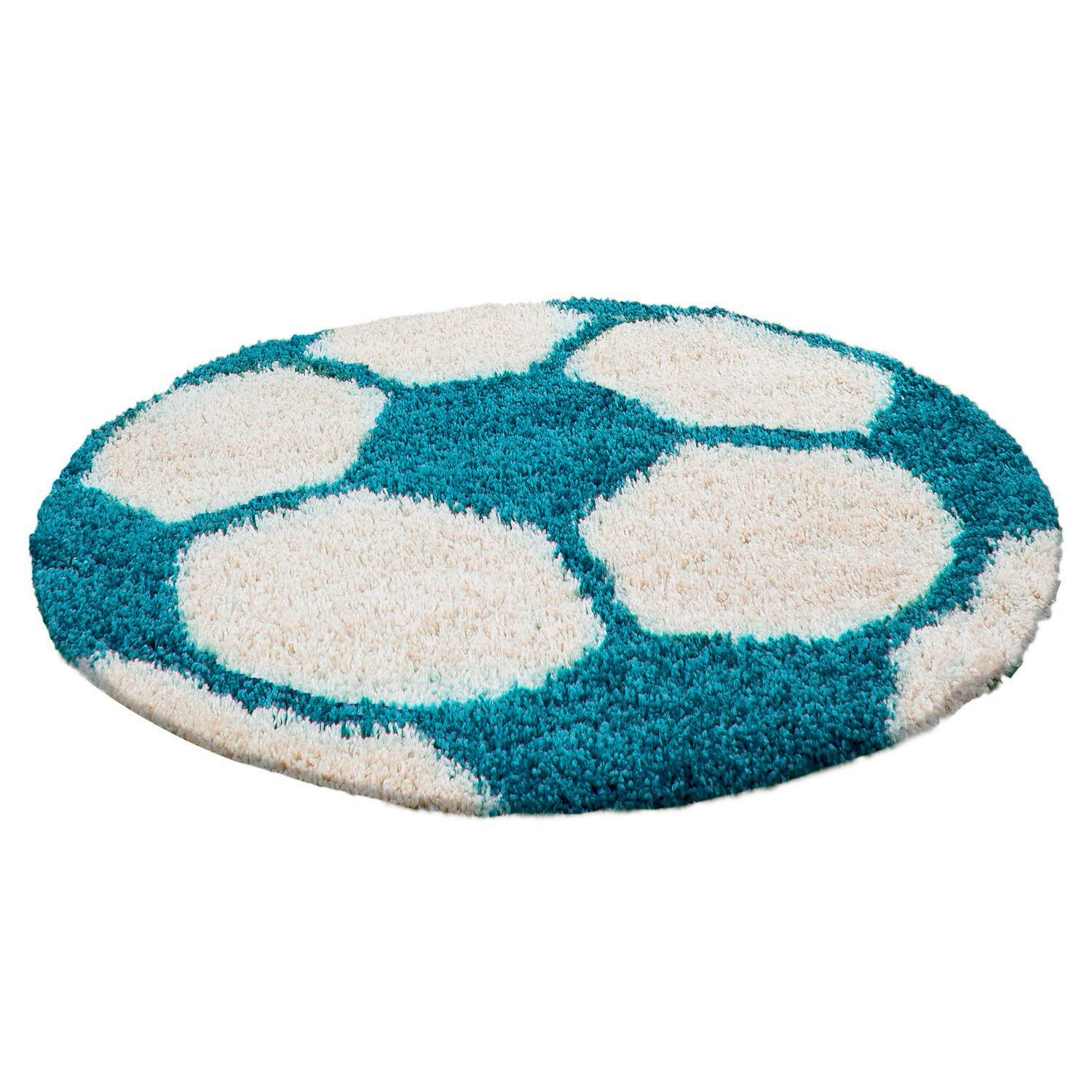 Kinderteppich Fun Blau Ø ca. 100cm - Blau, Trend, Textil (100/100cm) - Ben'n'jen
