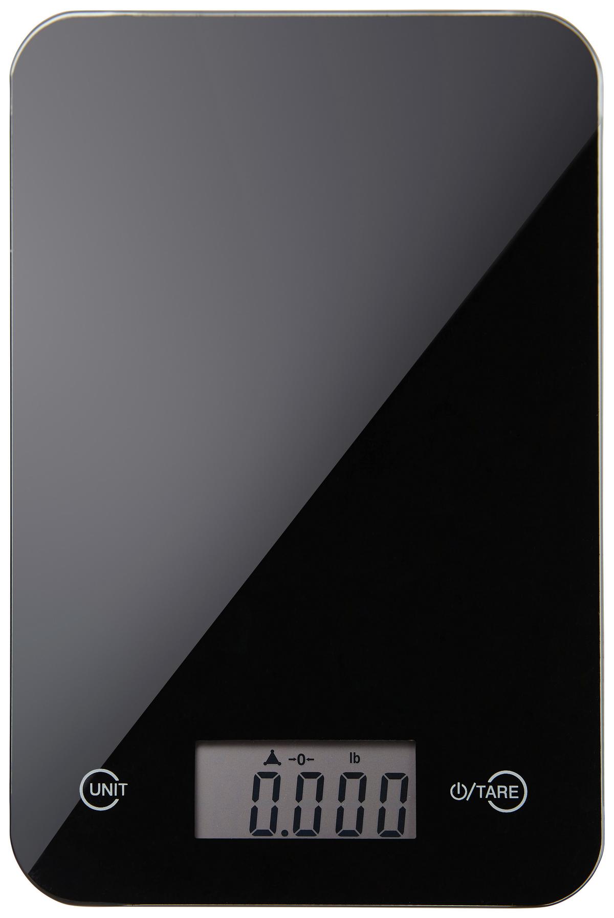 Küchenwaage aus Glas in diversen Farben - Anthrazit, MODERN, Glas (15/2,5/23cm) - Modern Living