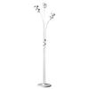 Stehleuchte Zoe Weiß max. 6 Watt - Weiß, Design, Metall (55/190cm)
