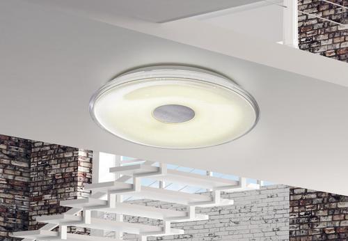 LED-Deckenleuchte Weiß max. 30 Watt - Weiß, Basics, Kunststoff (42,5/6cm) - Trio Leuchten
