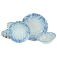 Jedilni Servis Rondo Summertime, 12-Delni - svetlo modra/bela, Design, keramika - Creatable