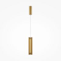 Pendelleuchte Sonata Messingfarben max. 12 Watt - Messingfarben/Goldfarben, Trend, Kunststoff/Metall (8,1/36cm) - MAYTONI