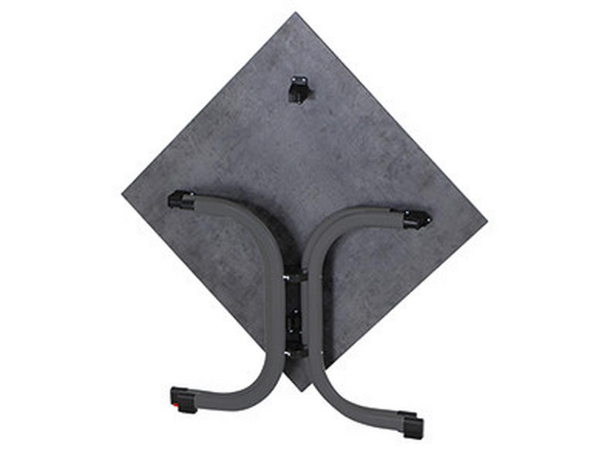 GARTENKLAPPTISCH K95701 - Anthrazit, KONVENTIONELL, Holzwerkstoff/Kunststoff (80/80/71cm) - Siena Garden