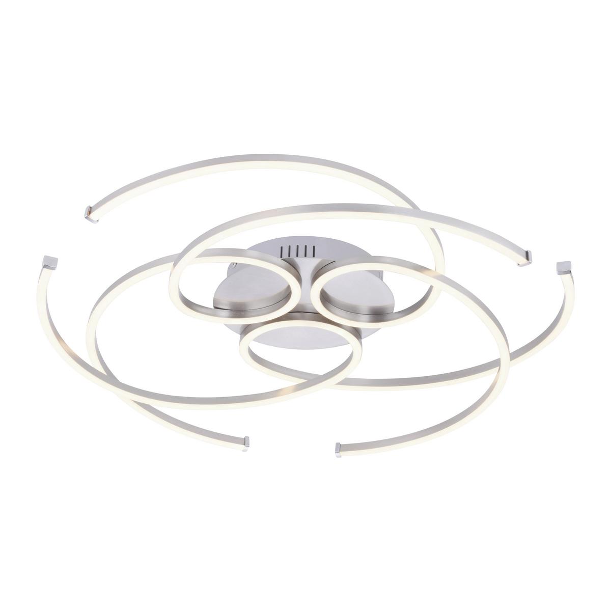 LAMPA SUFITOWA 8165-55 DANILO - kolor srebrny, Design, metal (70/63/10cm) - Paul Neuhaus
