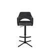 BARPALL VALLETTA - svart/antracit, Klassisk, metall/textil (57/92-119/52cm) - Premium Living