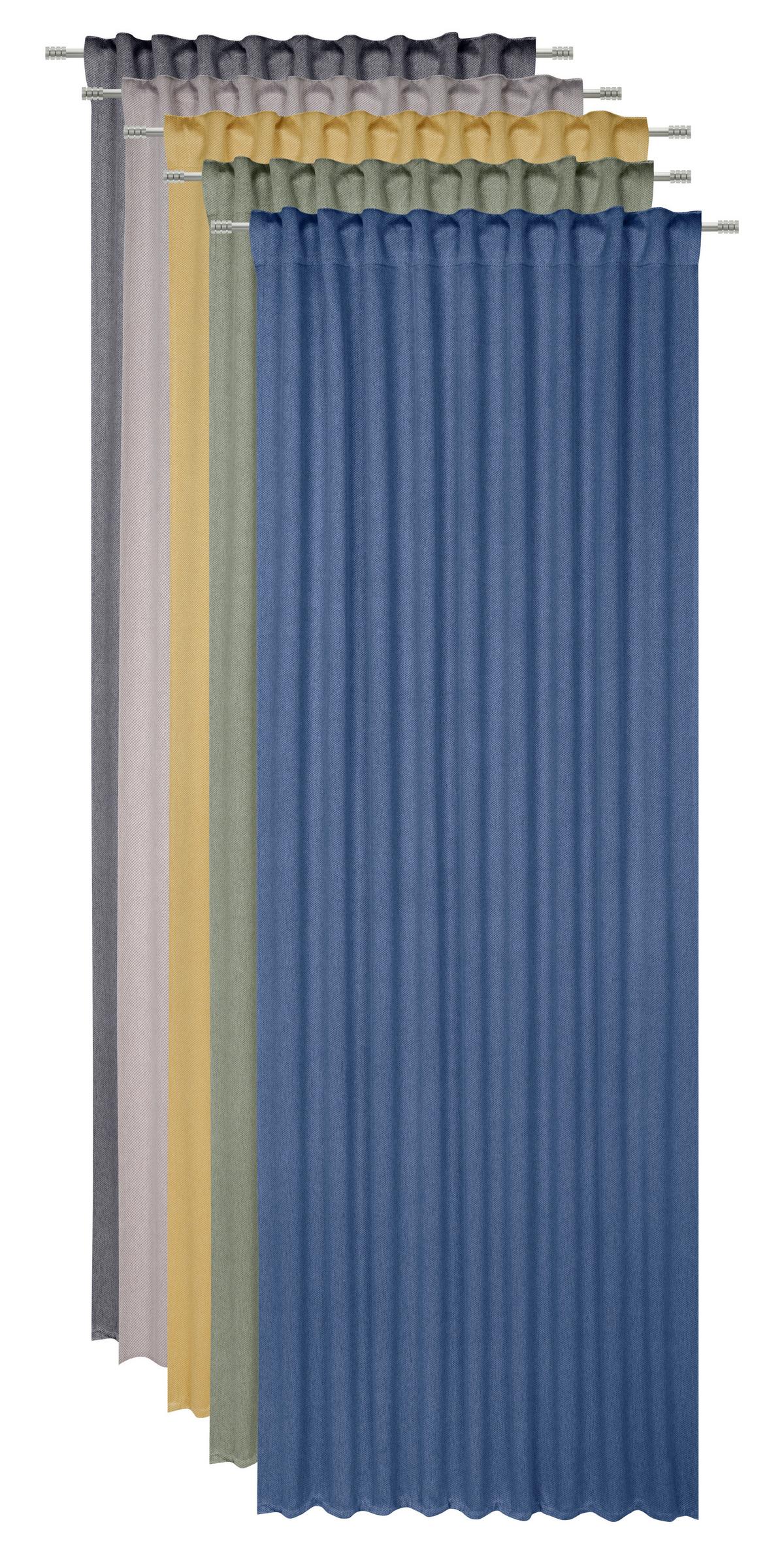 ZASŁONA GOTOWA FINN - zielony, Basics, tkanina (135/245cm) - Esposa