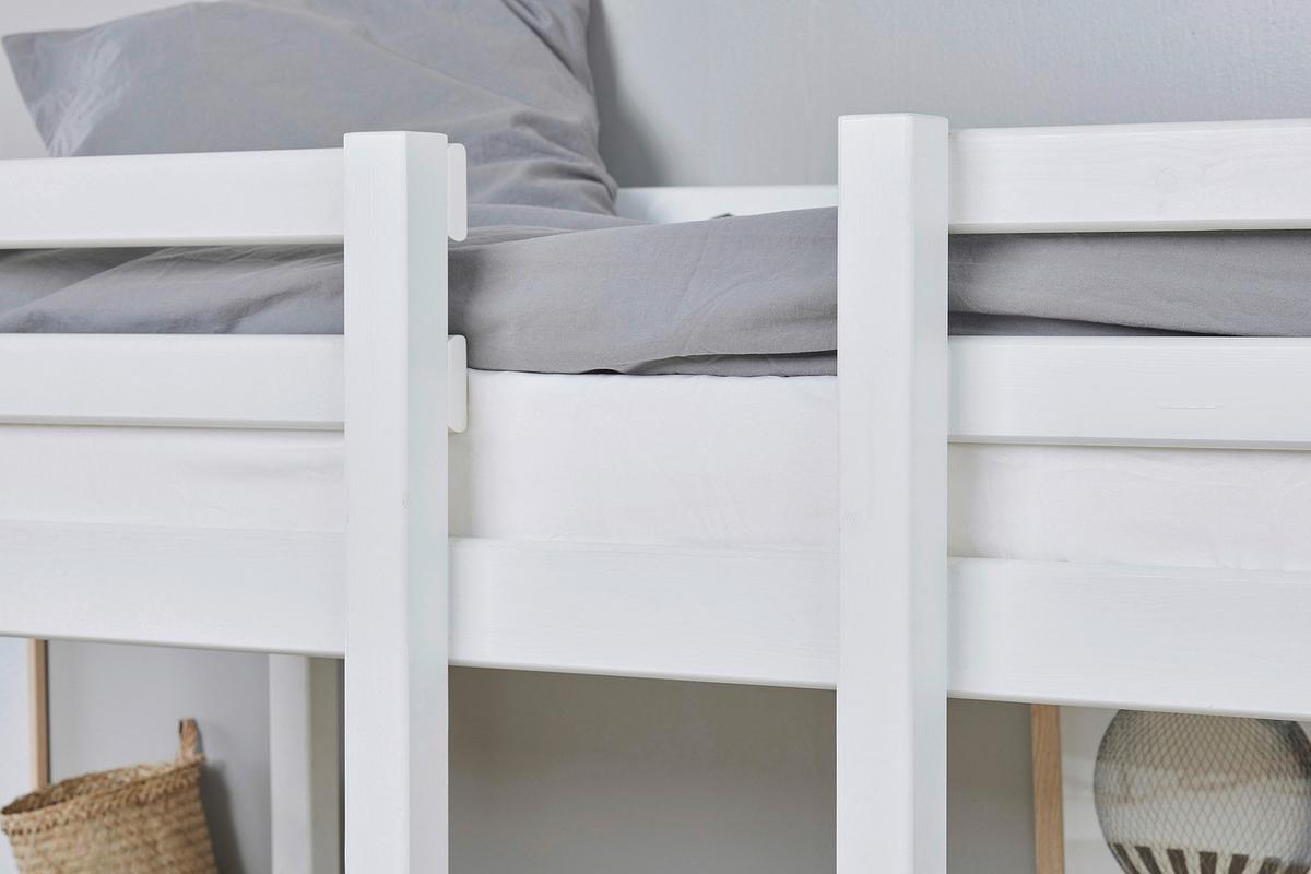 Etagenbett JUMBO Weiß ca. 90x200 cm MDF - Weiß, MODERN, Holz (90/200cm) - MID.YOU
